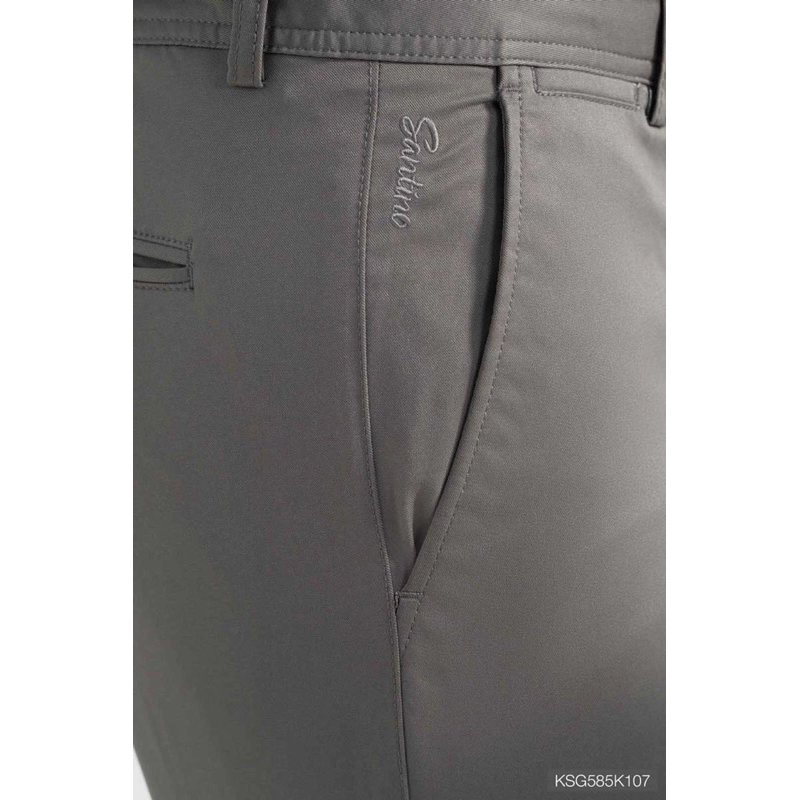 Quần Kaki Nam SANTINO Chuẩn Phom, Chất Liệu Cotton Kaki Cao Cấp Co Giãn, Trẻ Trung K107