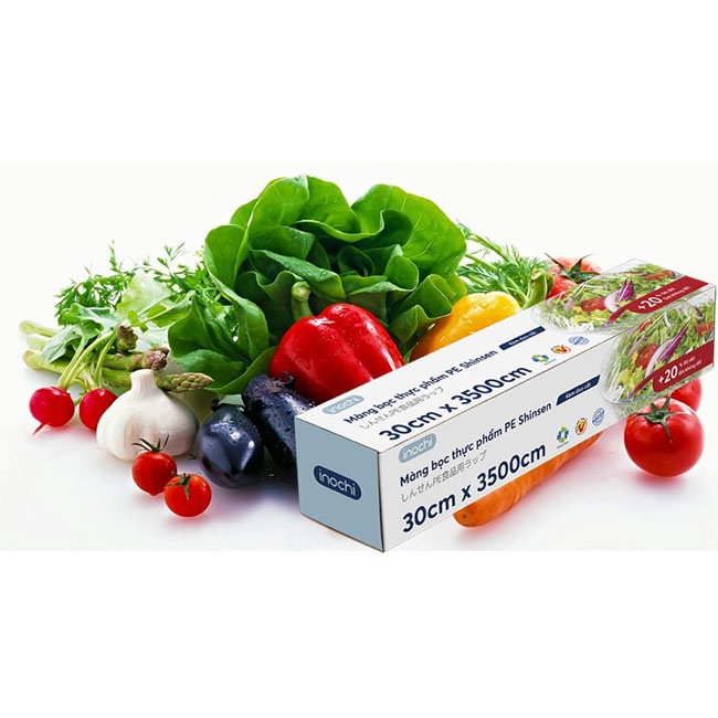 Màng Bọc Thực Phẩm Inochi Bảo Quản Thực Phẩm Tươi Sạch Loại Cao Cấp 100m - 150m - 200m - 300m