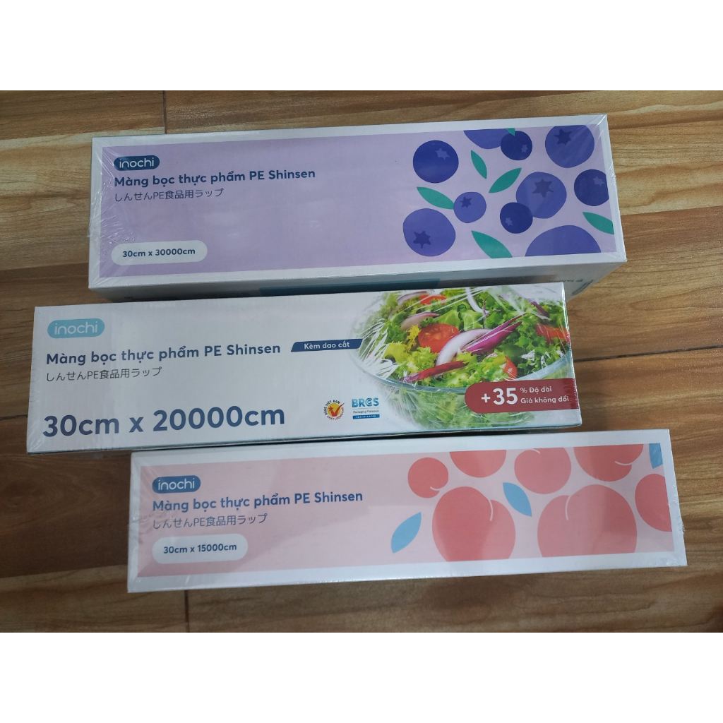 Màng Bọc Thực Phẩm Inochi Bảo Quản Thực Phẩm Tươi Sạch Loại Cao Cấp 100m - 150m - 200m - 300m