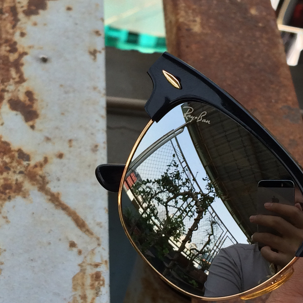 KÍNH CLUBMASTER TRÁNG GƯƠNG BẠC CHUẨN ZIN 98%