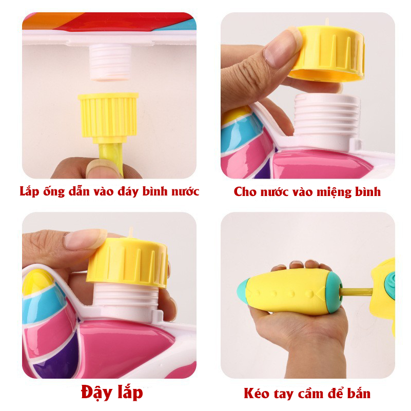 Balô Súng Bắn Nước Hình Thú - Súng Nước Có Balo Chứa Nước Cho Bé