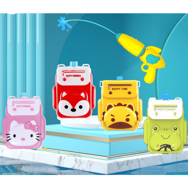 Balô Súng Bắn Nước Hình Thú - Súng Nước Có Balo Chứa Nước Cho Bé