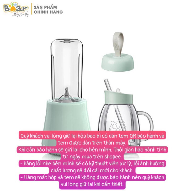 Máy xay sinh tố cầm tay BEAR mã LLJ-D04A1 có 2 cối công suất lớn hàng chính hãng