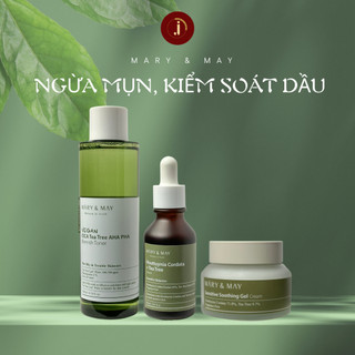 Bộ ba sản phẩm dưỡng da mary & may houttuynia cordata + tea tree