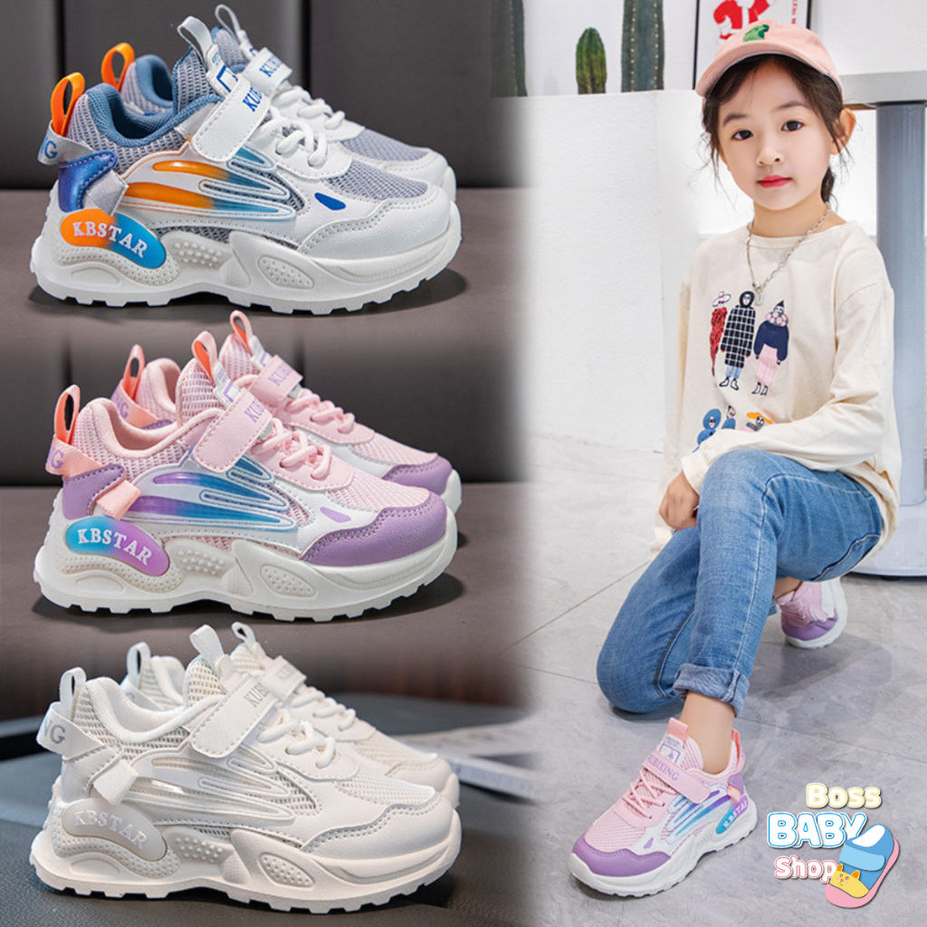 Giày Thể Thao Cho Bé Trai Bé Gái Từ 3 Đến 12 Tuổi Giày Sneaker Phong Cách Thời Trang Năng Động Thoáng Khí ( Giày 9915 )