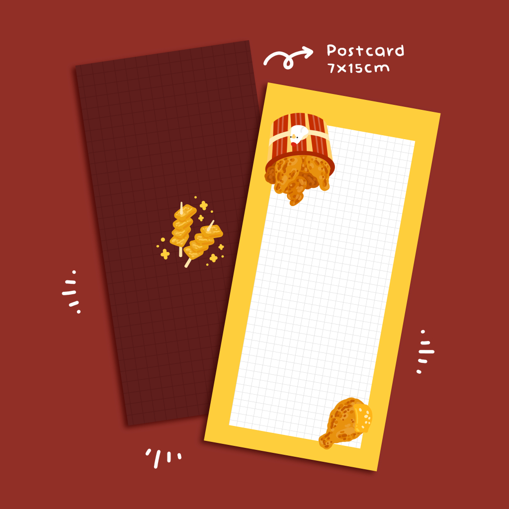 Tấm sticker TOKBOKKI đáng yêu decal chống thấm nước | hàng độc quyền Beedee.studio |