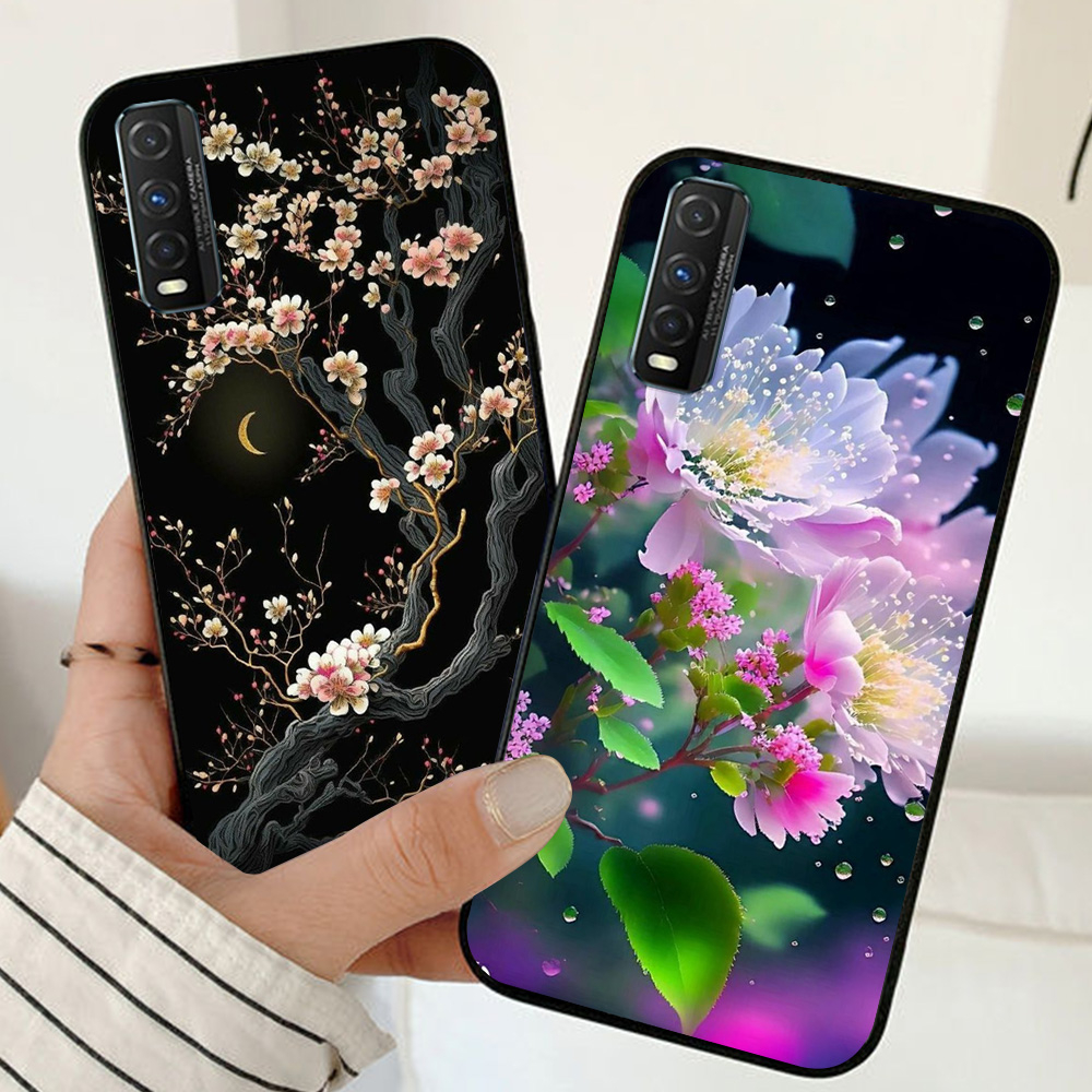 Ốp lưng vivo y51s / v20 se / vivo v27e in hình hoa phong cách nhẹ nhàng