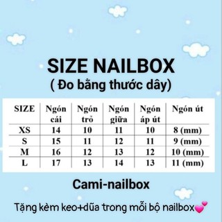 Nailbox - móng giả móng úp ngắn bling