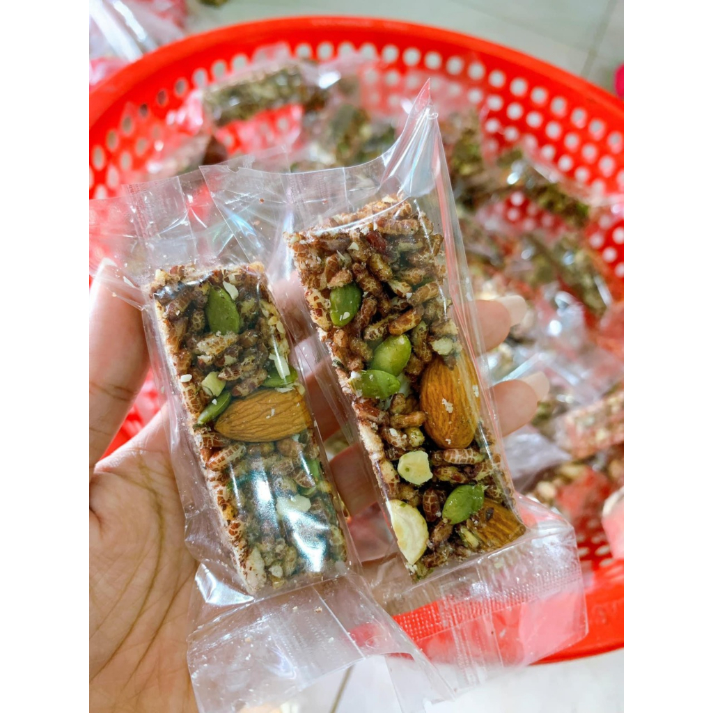 Thanh Gạo Lứt Mix Hạt Dinh Dưỡng Healthy, Giảm Cân, Eat Clean