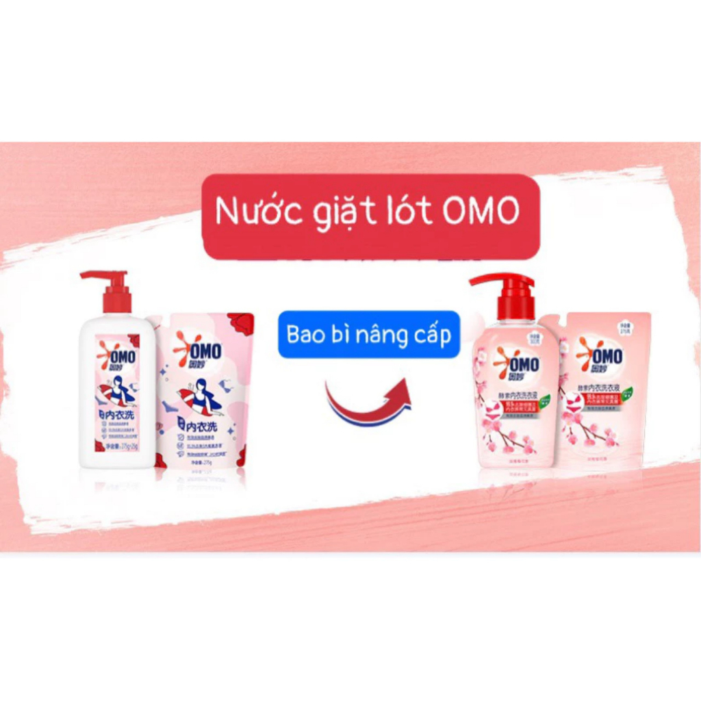 Nước Giặt Omo Chuyên Dụng Dành Cho Đồ Lót, Diệt Sạch Vi Khuẩn