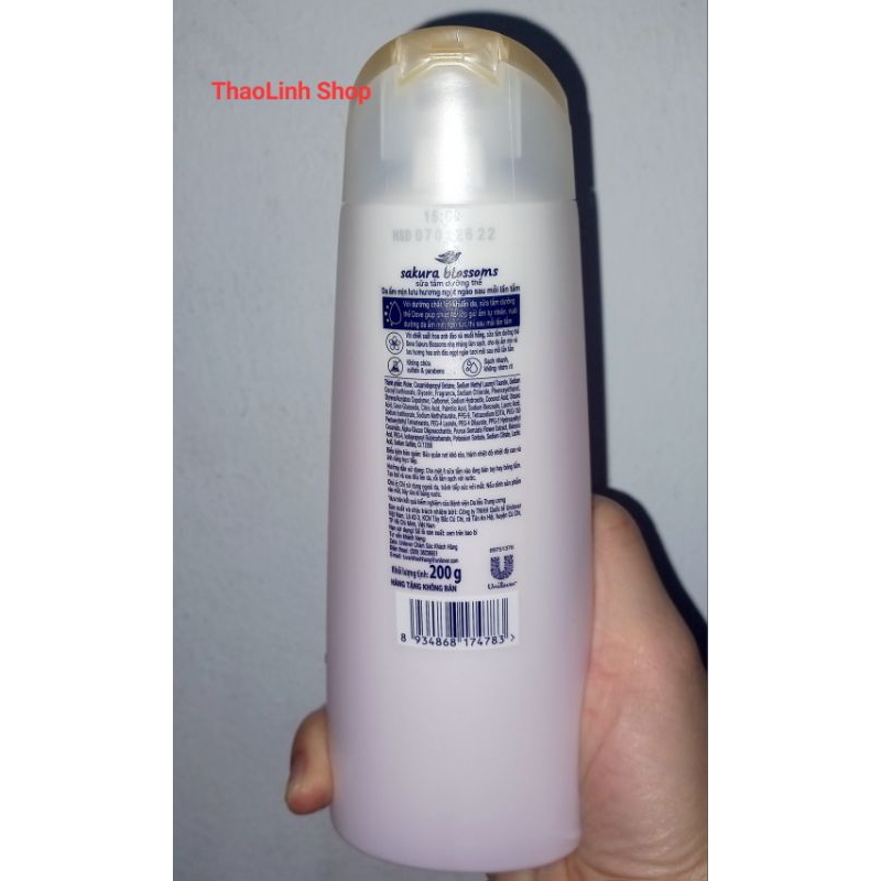 Sữa Tắm Dưỡng Thể Dove Sakura Blossoms Hương hoa 200g