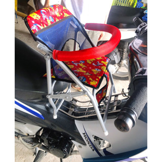 Ghế ngồi xe máy số gấp gọn được , ghế đi xe số sắt sơn tĩnh điện ( có hỏa tốc )