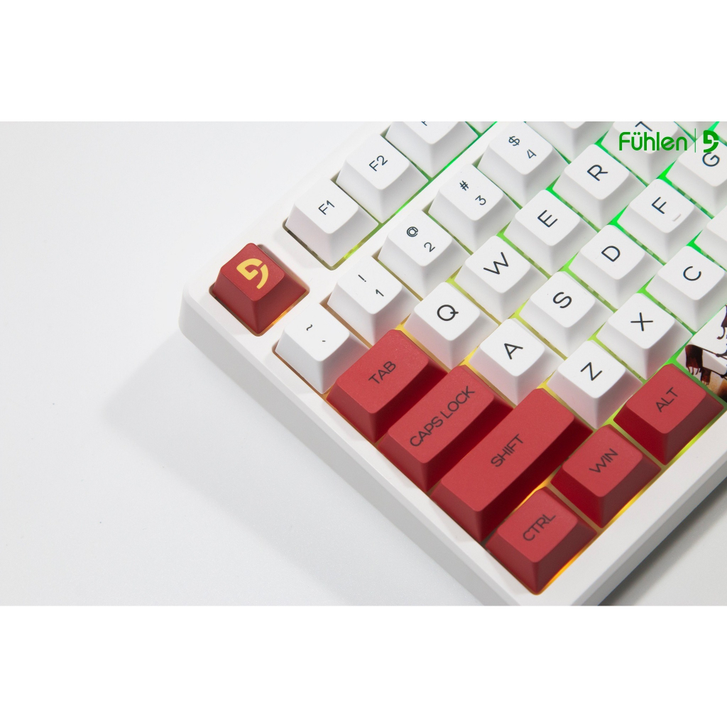 Bàn Phím Cơ Không Dây Fuhlen H95s Warrior 3-Mode Gasket Hotswap Mạch Xuôi Led RGB nháy theo nhạc - Bảo hành 2 năm