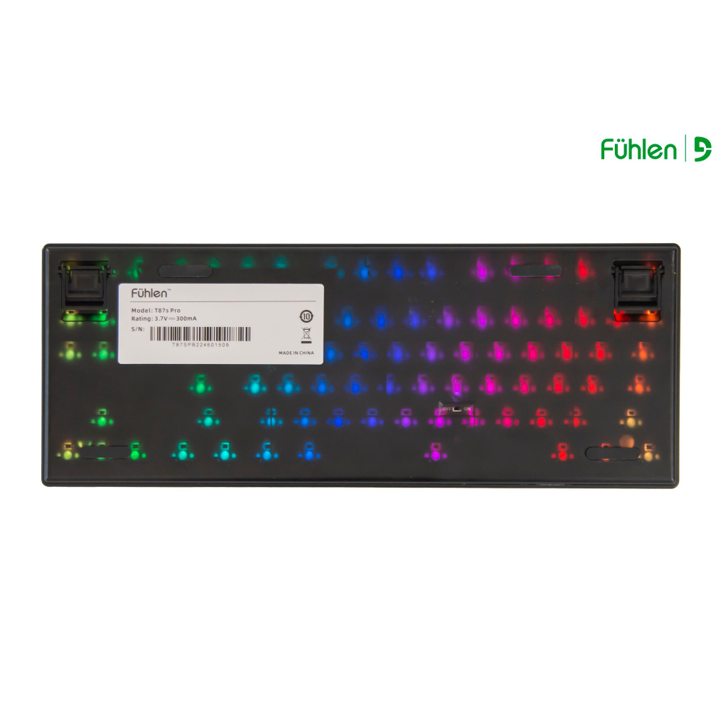 Bàn Phím Cơ Không Dây Fuhlen T87s Pro RGB 3-Mode Hotswap Led RGB 16.8 triệu màu - Bảo Hành 2 Năm