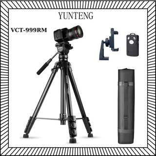 Tripod - Chân máy ảnh chuyên nghiệp Yunteng VCT - 999RM cao 2m06 kèm phụ kiện dùng cho điện thoại