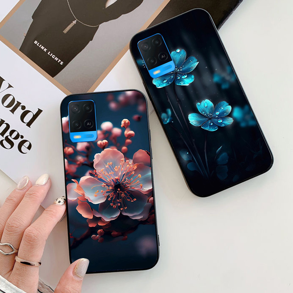 Ốp lưng oppo a54 4g / oppo a54 5g in hình hoa phong cách nhẹ nhàng