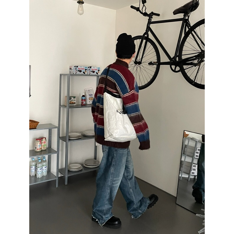 ÁO LEN NAM NỮ KẺ NGANG PHỐI MÀU PHONG CÁCH VINTAGE/RETRO