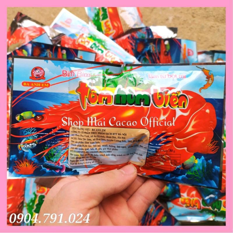 Gói snack tôm hùm biển