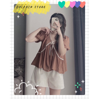 BIGSIZE Set áo babydoll kèm quần short bigsize - set babydoll bigsize