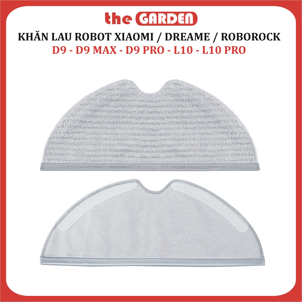 Khăn lau,Giẻ Lau Robot hút bụi lau nhà Xiaomi Dreame D9, D9 Max, D9 Pro, L10, L10 Pro , Phụ kiện rob