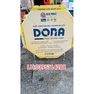 Bàn tròn inox dona 1m2 qui phúc