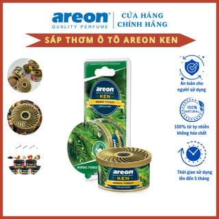Sáp thơm khử mùi Ô Tô AREON NORDIC FOREST Hương Rừng Bắc Âu Tươi mát Dịu nhẹ