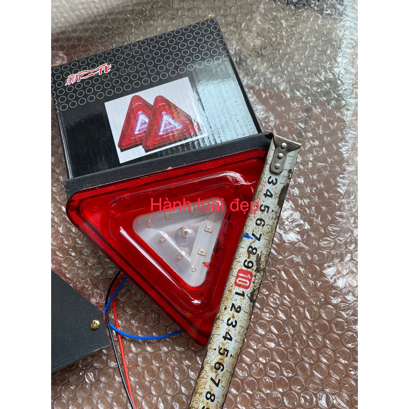 Tam giác điện  12v 24v cặp cấp  gắn  cảnh báo  kích thước 15x15cm