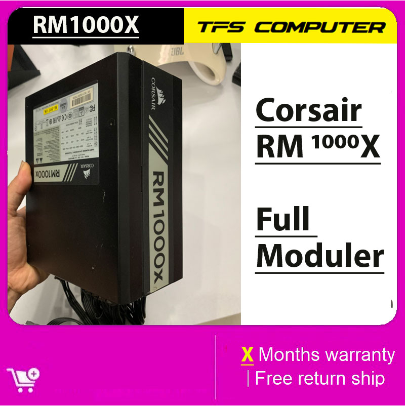 Bộ nguồn Corsair RM1000W 80 Plus Gold full Modular