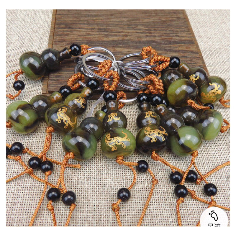 Móc khoá/ móc đeo túi hình Hồ Lô xanh