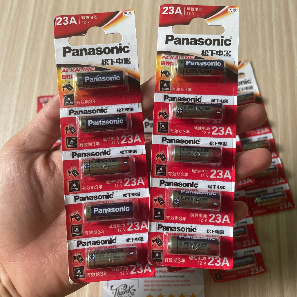 Pin Panasonic 23A Pin 12V Pin Alkaline Thiết Bị Chống Trộm Điều Khiển Từ Xa Chuông Cửa Đèn Flash