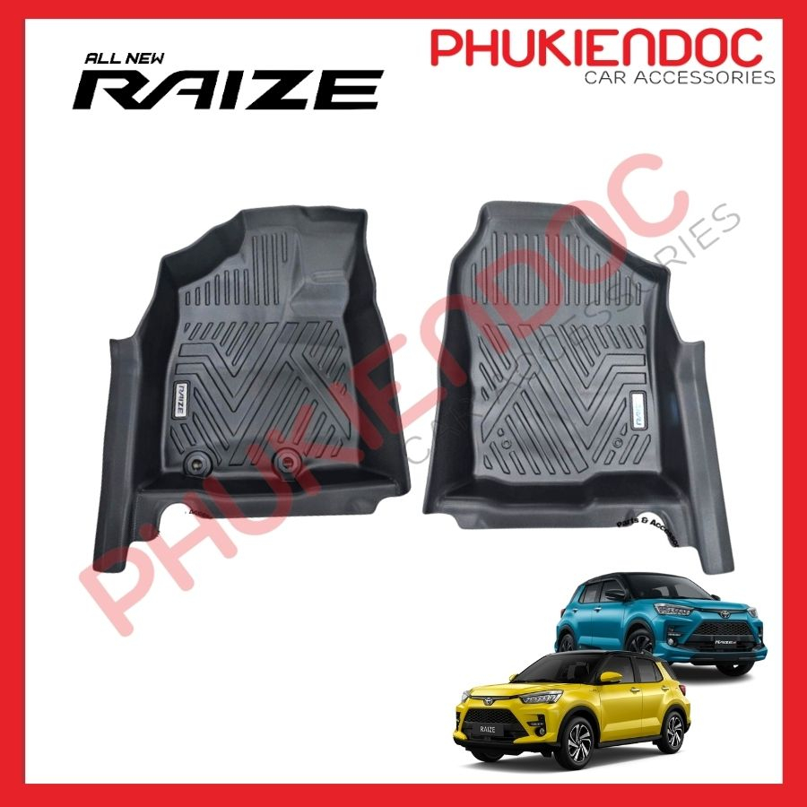 Lót sàn 5D TPV Toyota Raize 2020-2023 nhựa đúc tràn viền