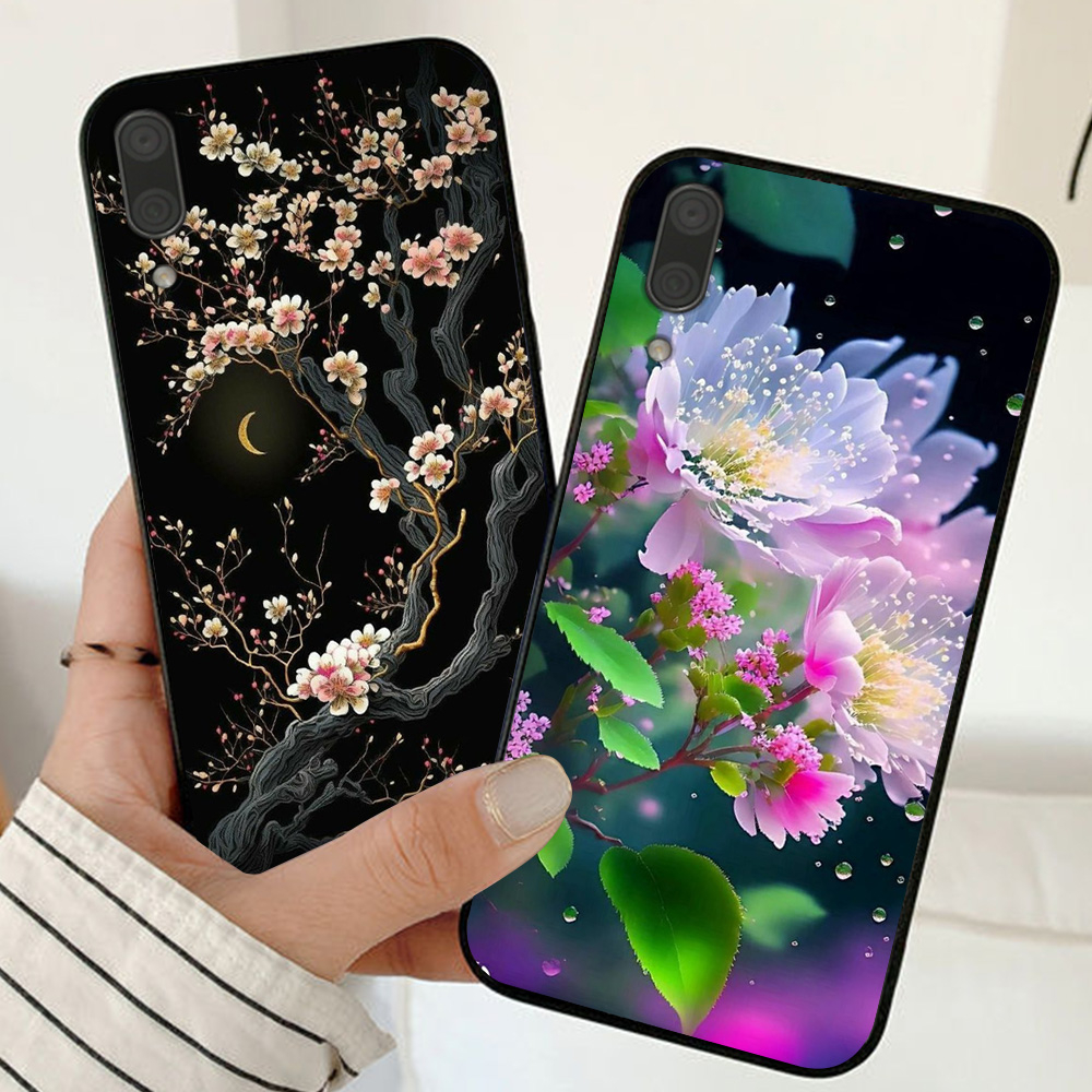 Ốp lưng huawei y7 pro 2019 / y6 2019 in hình hoa phong cách nhẹ nhàng