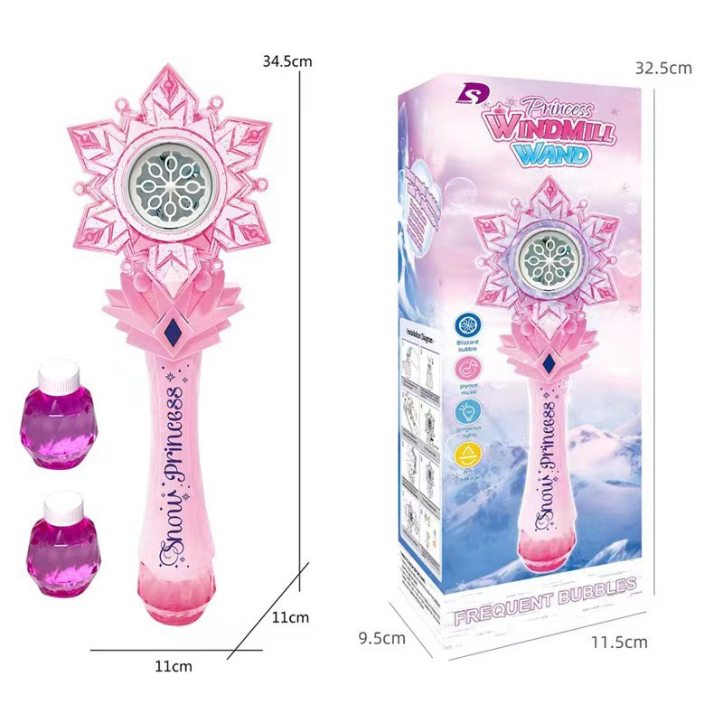 GẬY THỔI BONG BÓNG hình bông tuyết của Elsa