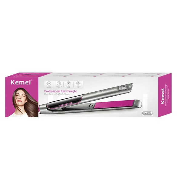 Máy Duỗi Uốn Phục Hồi Tóc Cao Cấp Kemei Km 2302 Dành Cho Salon