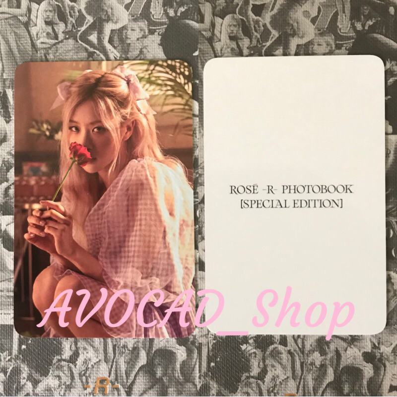 [Official+Toploader]Blackpink| Card Rosé bông Pre Order Album -R- phiên bản đặc biệt của Rosé BlackPink