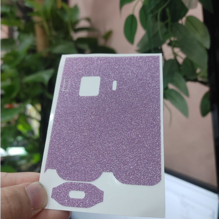 Miếng dán skin cho Xlim Pro, v1, v2, v3, SE, SQ; Riil X, Favostix; Xtal, Feelin, Oxva Origin, ... mẫu kim tuyến tím