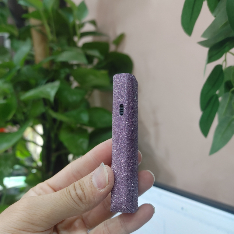 Miếng dán skin cho Xlim Pro, v1, v2, v3, SE, SQ; Riil X, Favostix; Xtal, Feelin, Oxva Origin, ... mẫu kim tuyến tím