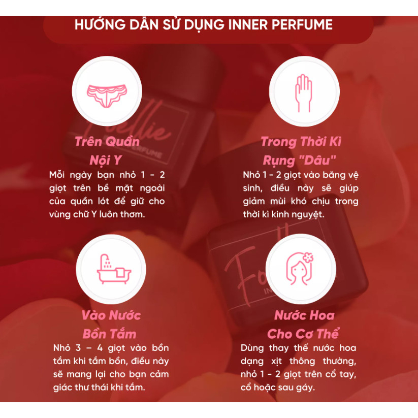 Nước Hoa Vùng Kín FOELLIE Cao Cấp Mùi Thơm Lưu Hương Đến 8 Giờ- Che Tên Khi Nhận Hàng Kèm Quà Tặng