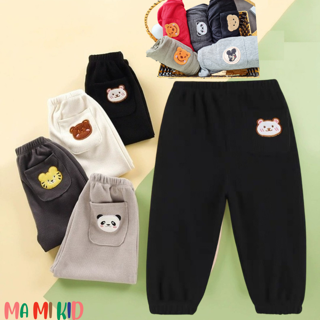 Set 03 Quần Dài Cho Bé, Quần Nỉ Cho Bé chất da cá và nỉ bông, mềm mai, phù hợp mùa thu đông