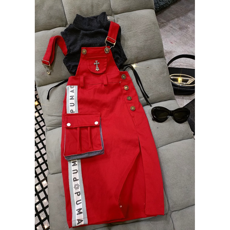 Sét yếm kaki và áo rút cho bé gái 7-41kg