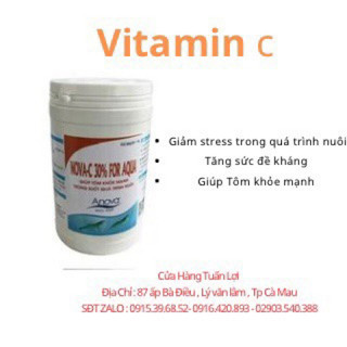 Vitamin c 1kg , tôm cá cua ếch lươn ốc baba rùa