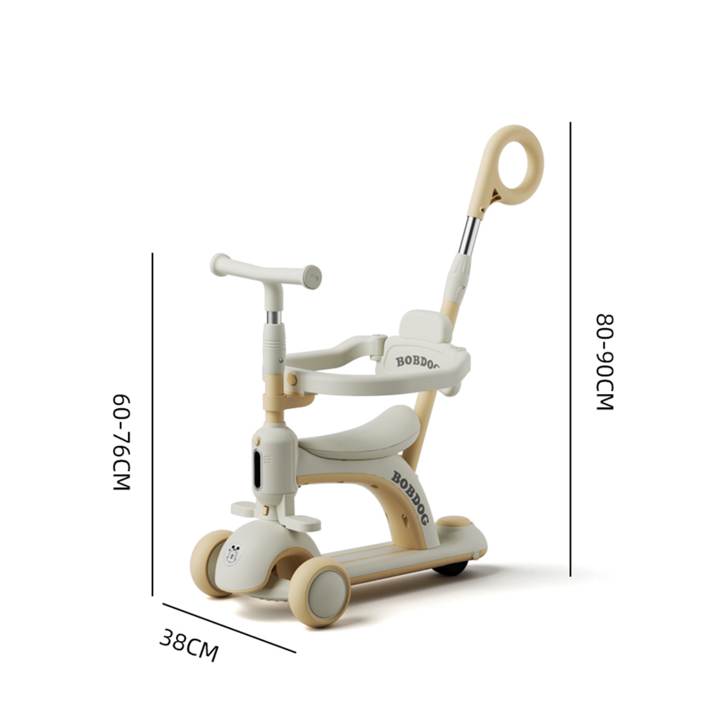 Xe scooter  chòi chân cho bé cỡ lớn, có thể điều chỉnh hướng, có ô che nắng