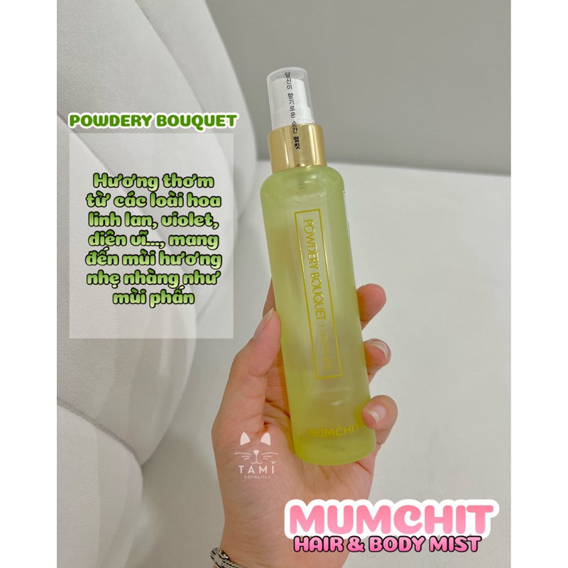 Xịt Thơm Cơ Thể & Tóc Hương Nước Hoa Mumchit Hair & Body Mist