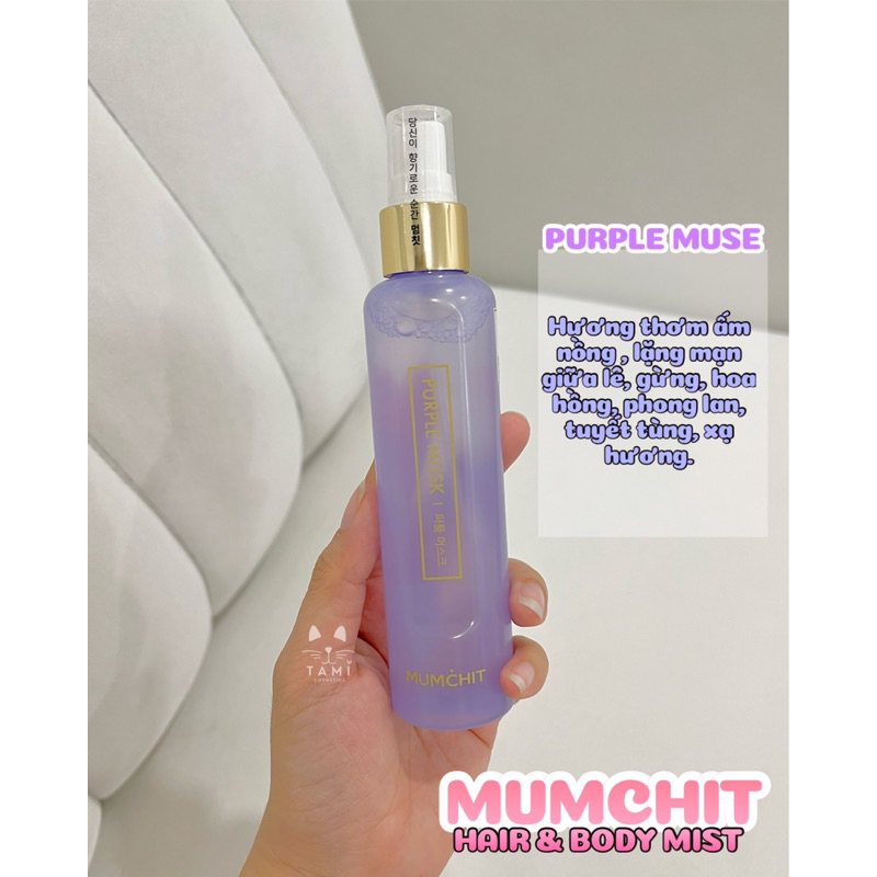 Xịt Thơm Cơ Thể & Tóc Hương Nước Hoa Mumchit Hair & Body Mist