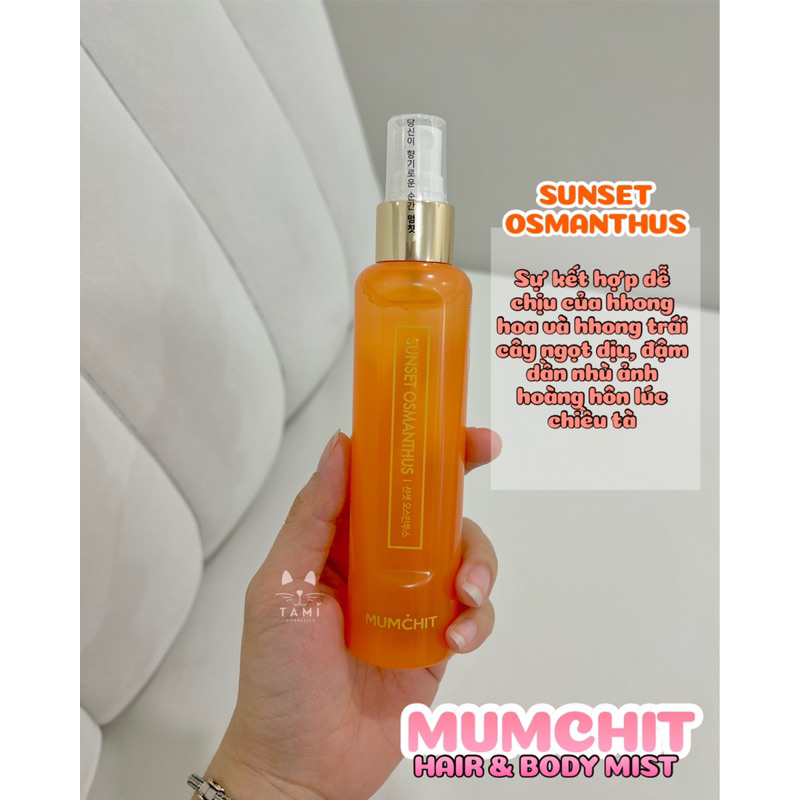 Xịt Thơm Cơ Thể & Tóc Hương Nước Hoa Mumchit Hair & Body Mist