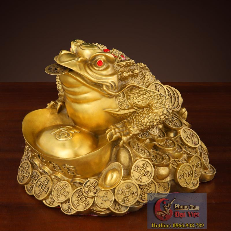 Thiềm thừ thỏi vàng đồng 9.5x12.5x10-500g