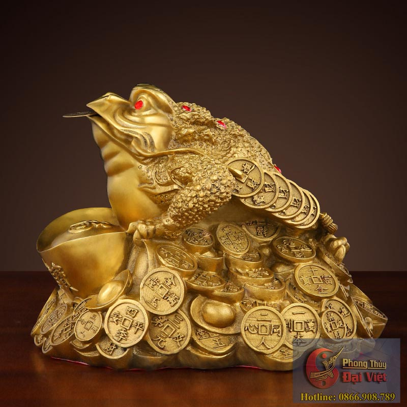 Thiềm thừ thỏi vàng đồng 9.5x12.5x10-500g