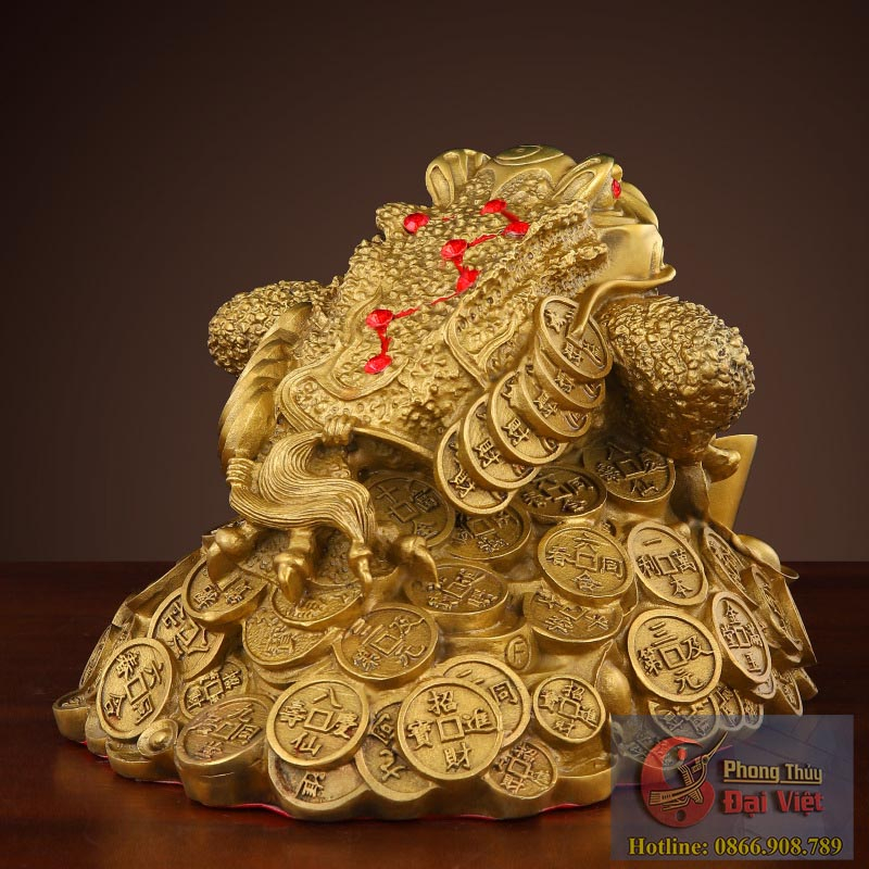 Thiềm thừ thỏi vàng đồng 9.5x12.5x10-500g