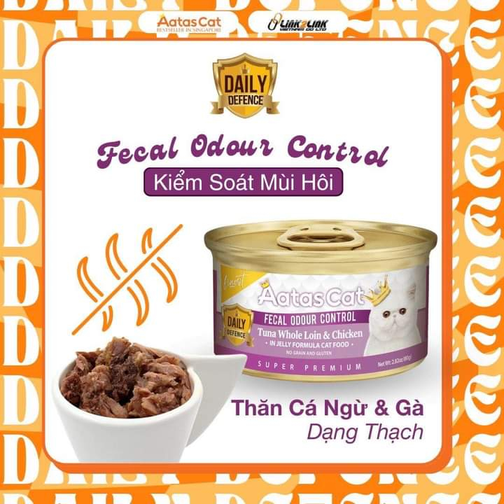 Pate cho mèo Aatas lon 80g