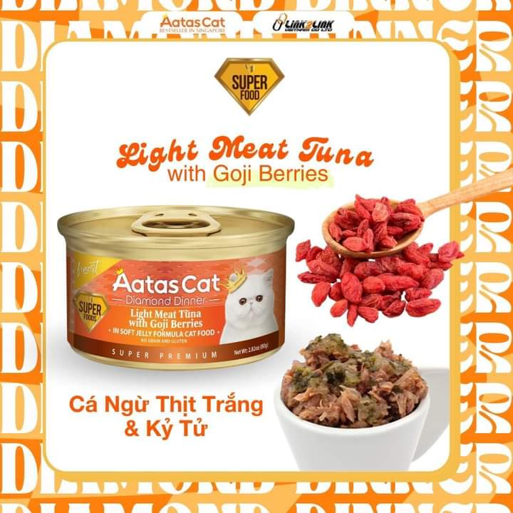 Pate cho mèo Aatas lon 80g